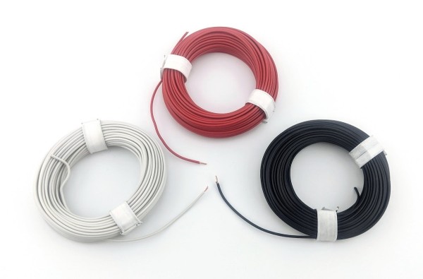 24-strand wire, 0.01 mm, 10 m, BLACK