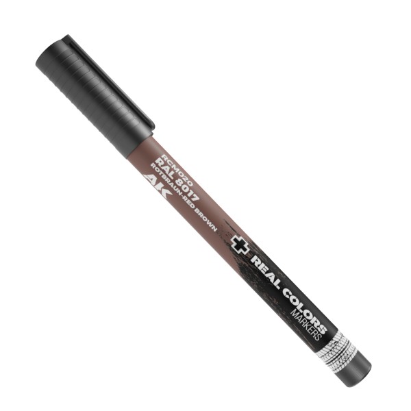 Acrylic touch-up pen - red brown RAL 8017