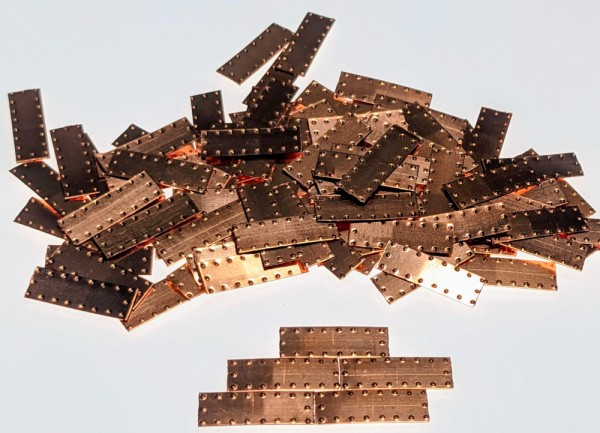 Rumpfbeplankung Kupferplatten 5x15mm