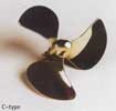 C-Type Propeller 3 Blatt 40mm M4 R