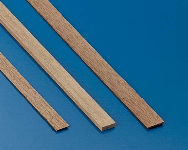 Nussbaumleisten 2x4mm(10Stk)