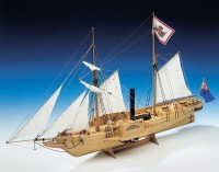 Post und Geleitschiff Gulnara Seitenraddampfer Bausatz 1:50 Post und Geleitschiff Gulnara Seitenraddampfer Bausatz 1:50