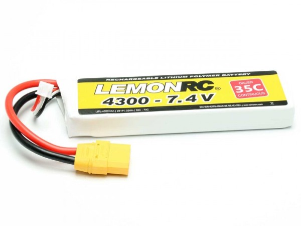 LiPo Akku LemonRC 4300 - 7.4V (35C)