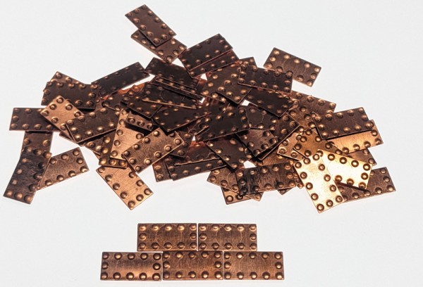 Rumpfbeplankung Kupferplatten 6x12mm