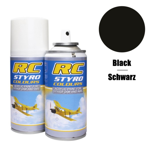 RC Styro 610 schwarz 150 ml Spraydose