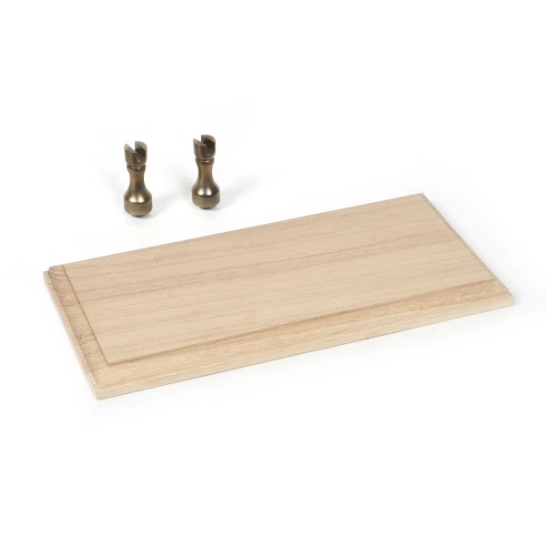 Base plate oak 250x120mm + 2 supports