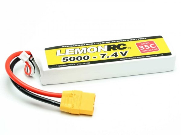 LiPo Akku LemonRC 5000 - 7.4V (35C)