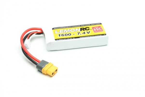 LiPo Akku LemonRC 1600 - 7.4V (35C)