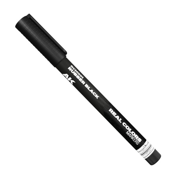 Acrylic touch-up pen for tyre rubber – black