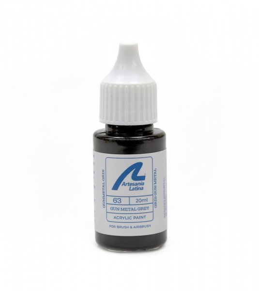 Water-based paint 20 ml - Gun metal grey