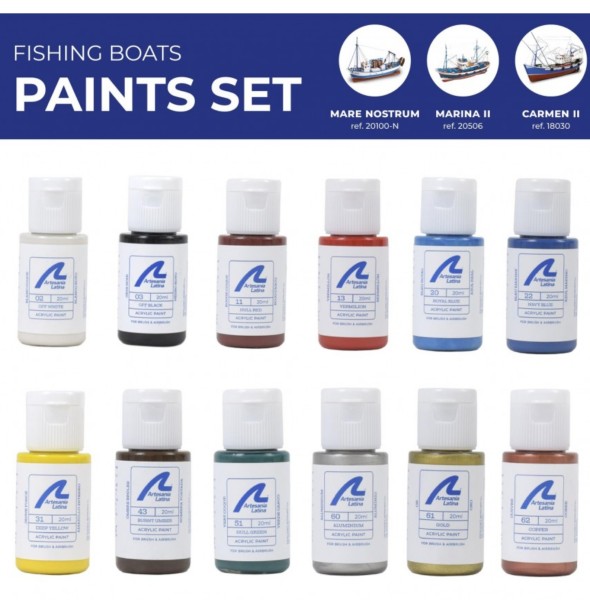 Color Set for Fishing Boats