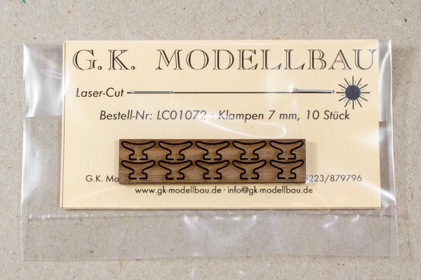 Klampen Holz 7x4mm