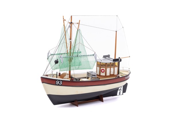 Shrimp Cutter Rainbow Mini Model Boat Kit 1:60