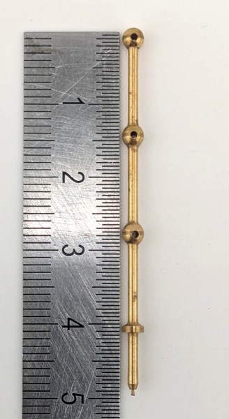 Relingstütze 40 mm mit 3 Durchzügen
