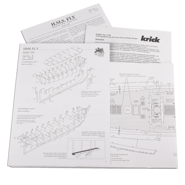 Bauplan H.M.S Fly 1:64