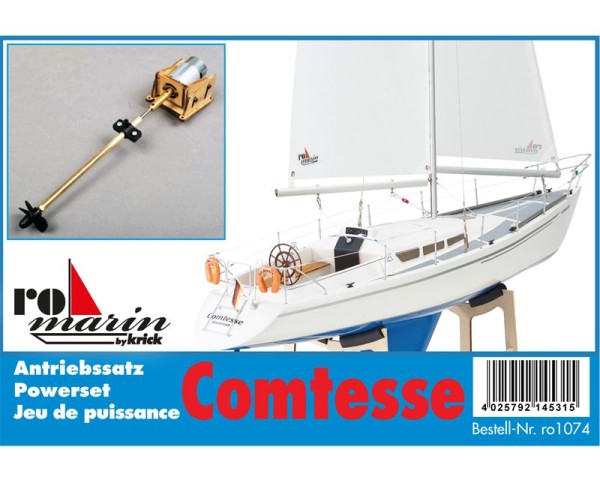 Slack pusher for model sailboats