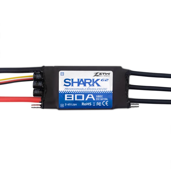 Shark G2 80A 2-6S ESC watercooling