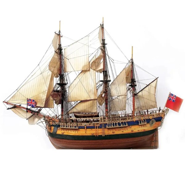 English Brigantine HMS Endeavour M1:54 Ship Model Kit