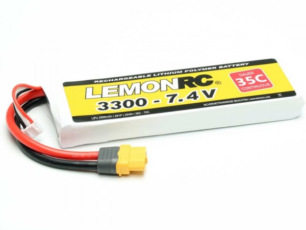 LiPo Akku LemonRC 3300 - 7.4V (35C)