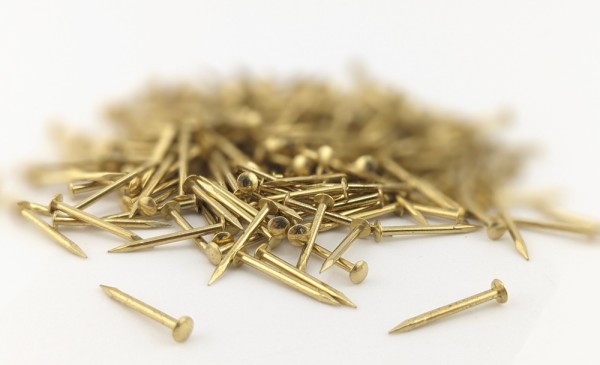 Brass Pin Round Head 0.8x10mm