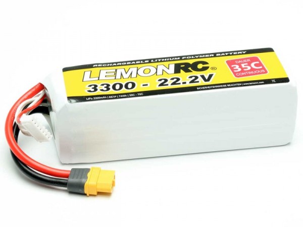 LiPo Akku LemonRC 3300 - 22.2V (35C)