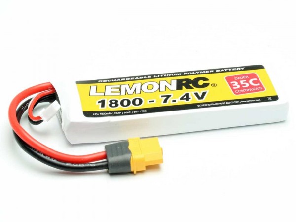 LiPo Akku LemonRC 1800 - 7.4V (35C)