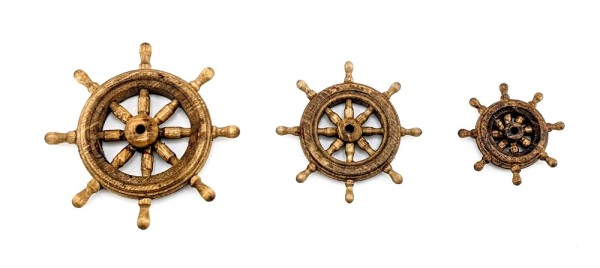 Steuerrad Holz dunkel 30mm