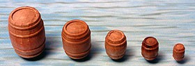 Wasserfässer 23x30 mm (5 Stk)