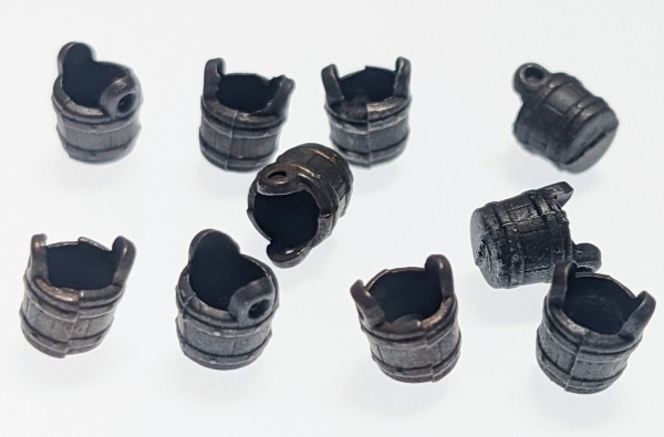 Bucket 6 mm burnished metal (PU10)