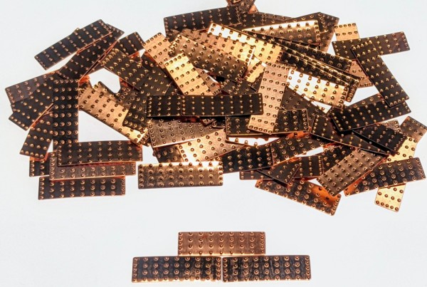 Rumpfbeplankung Kupferplatten 5x19mm M 1:64
