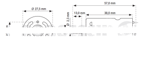 Blue RM-430 12V Electric Motor