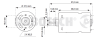 Blue RM-430 12V Electric Motor