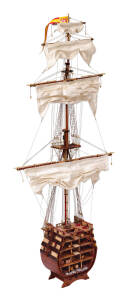 Cross section of Santisima Trinidat. Model Kit 1:90