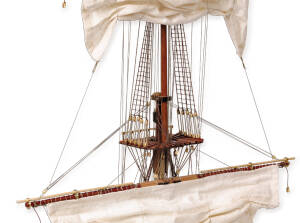Mast Querschnitt Santisima Trinidad  Modellbausatz 1:90