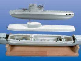 U-Boot Typ VIIb RC Modellbausatz tauchfähig ABS 1:60