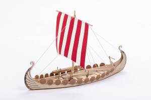 Mini Oseberg Viking Model Ship Kit Wood