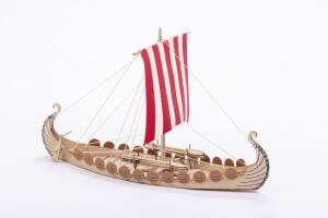 Mini Oseberg Viking Model Ship Kit Wood