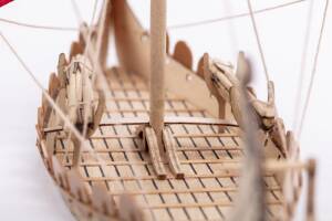Mini Oseberg Viking Model Ship Kit Wood