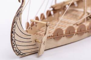 Mini Oseberg Viking Model Ship Kit Wood