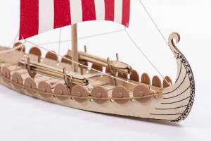 Mini Oseberg Viking Model Ship Kit Wood