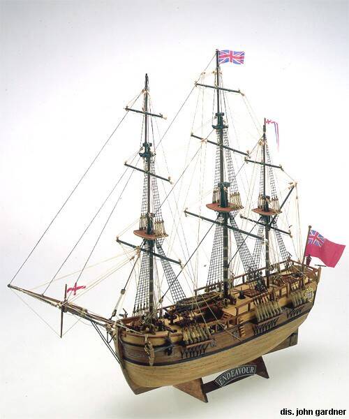 Bark Endeavour ShipModel Kit 1:100