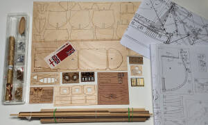 Bark Endeavour ShipModel Kit 1:100