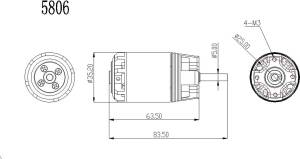 Brushless Motor Ro-Power Torque 3526 870 KV