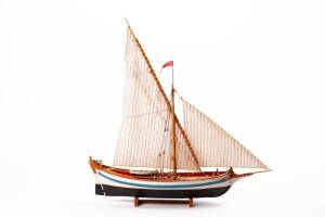 French Sailing Boat Le Martegaou Model Kit 1:80