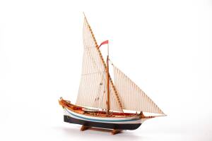 French Sailing Boat Le Martegaou Model Kit 1:80