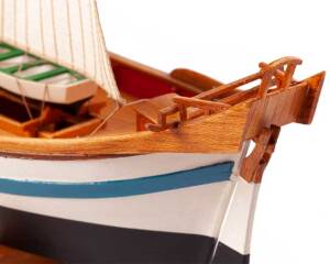 French Sailing Boat Le Martegaou Model Kit 1:80