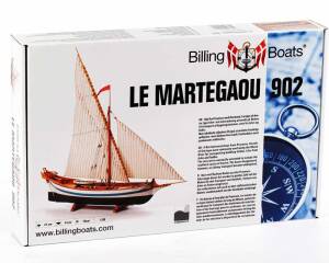 French Sailing Boat Le Martegaou Model Kit 1:80