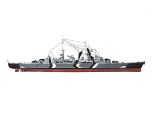 schwerer Kreuzer Prinz Eugen WWII Bausatz 1:200