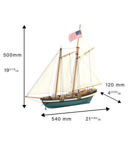 American Schooner Virginia 1:40 Model Ship Kit