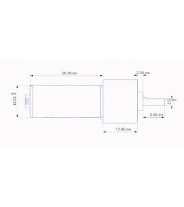 Micro Geared Motor 3V 125 UPM